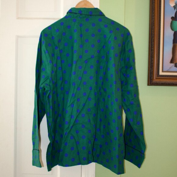 New With Tags J. Crew Dot Pajama Set in Flannel - Picture 3 of 5